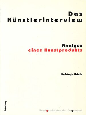 cover image of Das Künstlerinterview